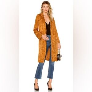 A.L.C. Women's Burnt Orange Silk Trench Coat